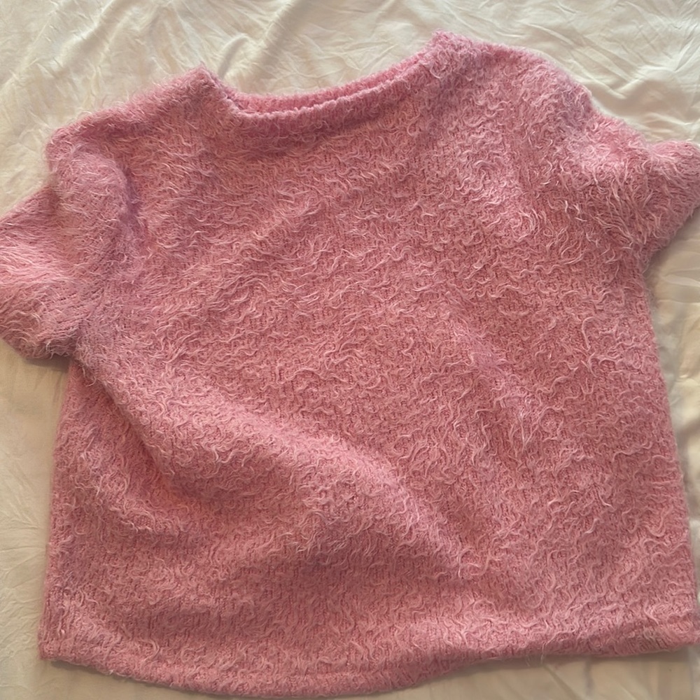Zara Fluffy Knit Top